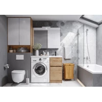 Комплект мебели дуб сантана 105 см Акватон Лондри 1A267001LH0C0 + 1A274901LH0C0 + 1A72223KLH010 + 1A267302LH010