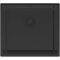 Кухонная мойка Paulmark Lassan LA49-MBN 49x44 см, черный матовый