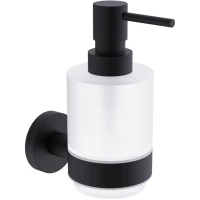 Дозатор для жидкого мыла AQUAme Trento AQM7213MB 200 мл, настенный, черный матовый