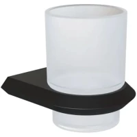 Стакан для зубных щеток Knotlor Space SC103BL настенный, черный матовый