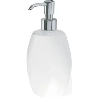 Дозатор для жидкого мыла Stil Haus Zefiro 654(08-BI) настольный, хром/белый