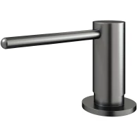 Дозатор для жидкого мыла Emar ЕД-405D.PVD Dark встраиваемый, для кухни, под канистру, вороненая сталь