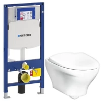 Комплект подвесной унитаз Gustavsberg Estetic GB1183300R1030 + система инсталляции Geberit 111.300.00.5