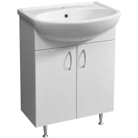 Тумба белый глянец/белый матовый 58,9 см Stella Polar Концепт SP-00000395