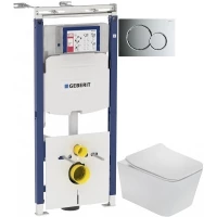 Комплект подвесной унитаз Teka Formentera 11.732.00.00 + система инсталляции Geberit 111.362.00.5 + 115.770.21.5