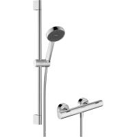 Термостат для душа Hansgrohe Activera Select S 28876000 с душевым гарнитуром, хром