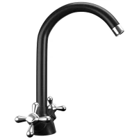 Смеситель для кухни Ulgran ультра-черный U-012-344