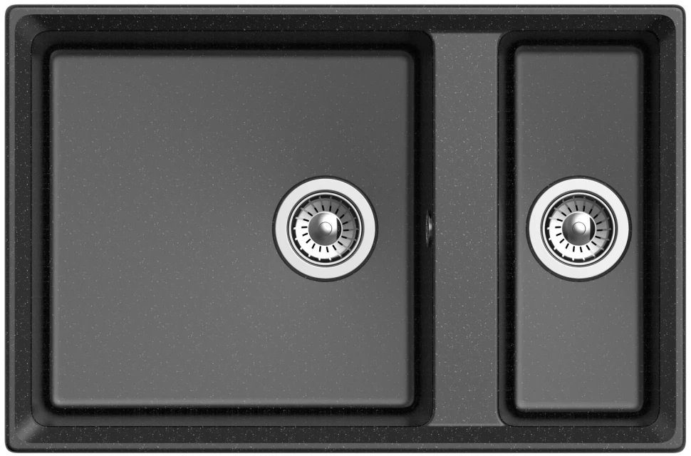 

Кухонная мойка GranFest черный Level GF-LV-760K