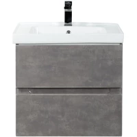 Тумба под раковину Art&Max Techno AM-Techno-600-2C-SO-FC305 57 см, подвесная, айс какао