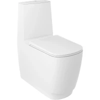 Унитаз напольный Kludi Resa S 27WCB0153 безободковый, без бачка, торнадо, белый матовый