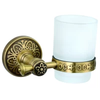 Стакан для зубных щеток Sanibano Nilo H6600/16BR настенный, бронза