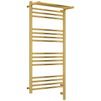 Полотенцесушитель электрический 1000x500 золотой МЭМ правый Сунержа Богема с полкой 3.0 03-5807-1050