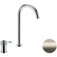 Смеситель для раковины Remer Atelier AL57LXV без донного клапана, нержавеющая сталь