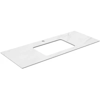 Столешница 117 см белый матовый для раковин встраиваемых снизу Kerama Marazzi Plaza Classic Монте Тиберио PL3.SG507100R\120