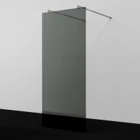 Душевая перегородка WasserKRAFT Vechte 60W39GR-TG 89,4 см, профиль графит, стекло тонированное