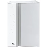 Зеркальный шкаф 65x85 см белый глянец L Акватон Лиана 1A166202LL01L