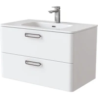 Тумба под раковину IDDIS Brick BRI80W0i95 78,4 см, подвесная, белый глянец