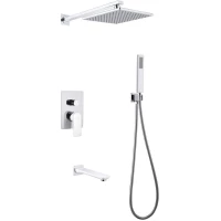 Душевой комплект 250 мм Abber Weiss Insel AF8017W