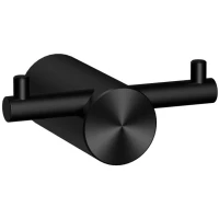 Крючок Raiber Graceful RPB-80005 двойной, для ванны, черный матовый