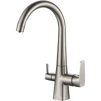 Смеситель для кухни Zorg SH 819 SATIN с подключением к фильтру, сатин