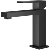 Смеситель для раковины Plumberia Selection TAG TG0053NO без донного клапана, черный матовый