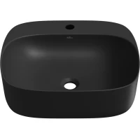 Раковина-чаша Wellsee Ideal 326907000 50x42 см, накладная, черный матовый