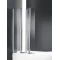 Шторка для ванны с одним неподвижным стеклом Cezares Trio 90 см прозрачное стекло TRIO-W-V-3-90/140-C-Cr-L - 1