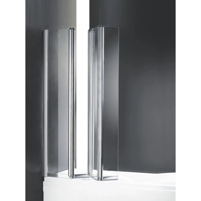 Шторка для ванны с одним неподвижным стеклом Cezares Trio 90 см прозрачное стекло TRIO-W-V-3-90/140-C-Cr-L