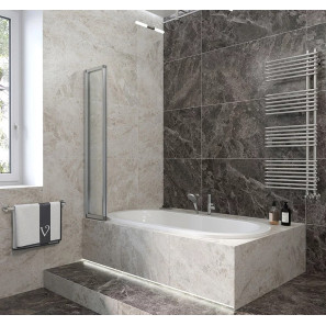 Изображение товара шторка для ванны 90 см veconi palau pl73l-90-01-19c4 прозрачное