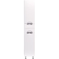 Пенал Misty Орхидея П-Жас05035-011П напольный R, белый глянец