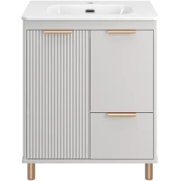 Тумба под раковину Brevita Risacca RIS-06070-0342Я 71 см, напольная, серый матовый