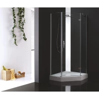 Душевой уголок Cezares Bergamo 90x90 см прозрачное стекло BERGAMO-W-P-1-90-C-Cr-R-IV