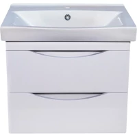 Тумба с раковиной белый глянец 60,5 см Bellezza Санриса 4630109180011 + 4690311076861