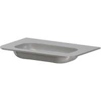 Раковина Armadi Art Voi Stonefinish Luna 786-080-SF-L без отв. 82x51 см, накладная, серый камень матовый