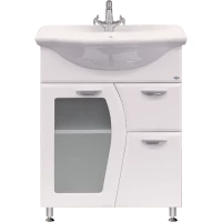 Тумба под раковину Misty Дрея Э-Дре01065-011Я 61,5 см, напольная, белый глянец