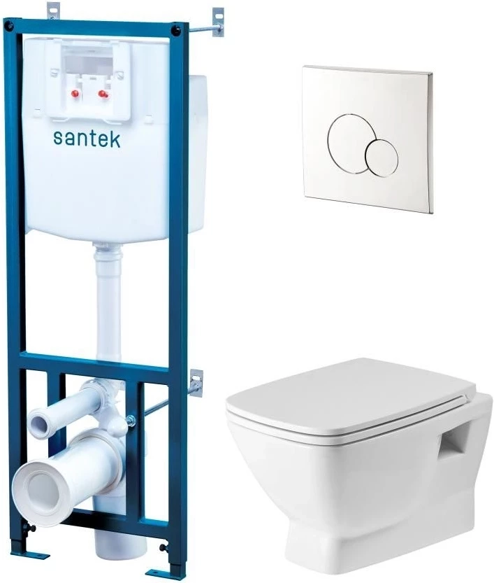 Комплект подвесной унитаз + система инсталляции Santek Нео 1.WH50.1.572 унитаз santek
