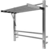 Полотенцесушитель электрический Terminus Горизонт П8 4670078543424 600x630, ТЭН правый, хром