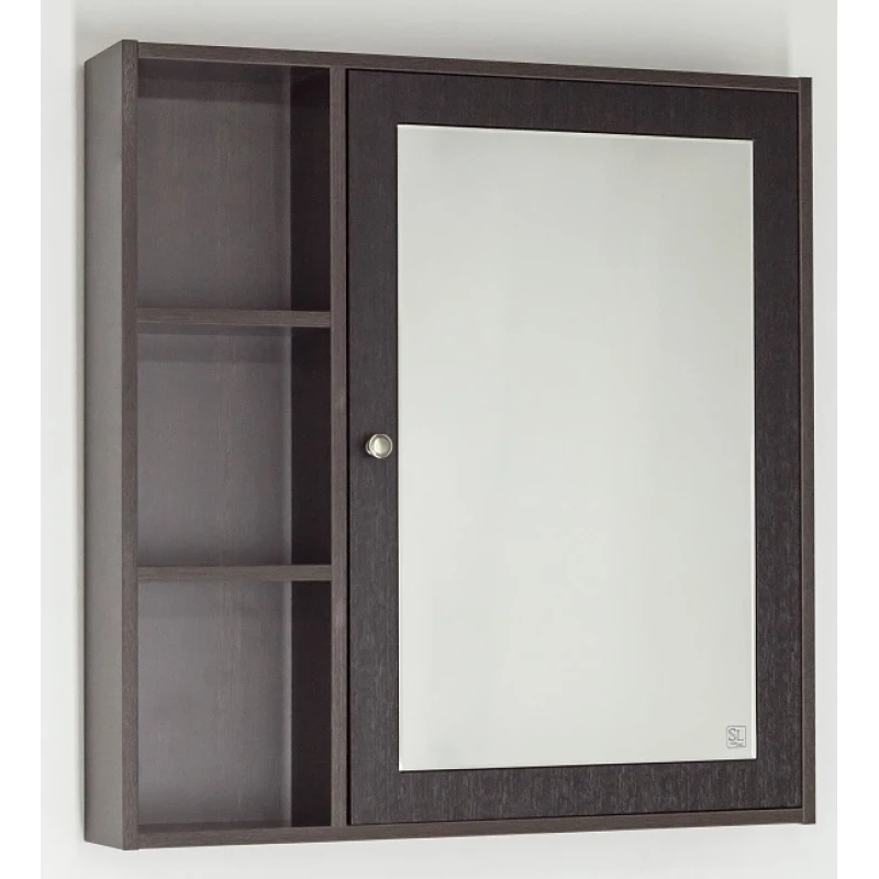 Зеркальный шкаф 75x80 см венге Style Line Кантри ЛС-00000032
