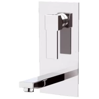 Смеситель для раковины Remer Qubika Q14 встраиваемый, без донного клапана, хром