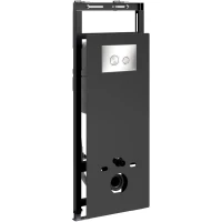 Инсталляция для унитаза WasserKRAFT Salm 27 27TLT.010.ME.BL.BN01 с кнопкой смыва, никель