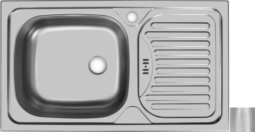 

Кухонная мойка матовая сталь Ukinox Классика CLM760.435 -GW6K 2L