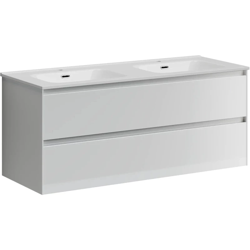 Комплект мебели белый глянец 121 см Sancos Cento CN120-2W + CN7004 + CI1200