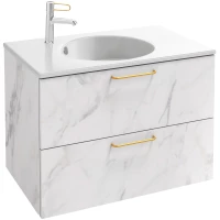 Тумба белый мрамор 80 см Jacob Delafon Odeon Rive Gauche EB2522-R8-NR4