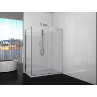 Душевой уголок Ceruttispa Premiata 120-8 118x87,5 см, профиль хром, стекло прозрачное