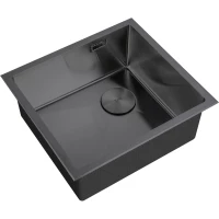 Кухонная мойка Zorg LUX 4844 GRAFIT 48x44 см, графит