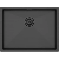Кухонная мойка Paulmark Next вороненая сталь PM215844-GM