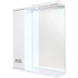 Изображение товара зеркальный шкаф 67x71,2 см белый глянец l onika балтика 206701