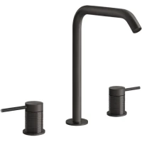 Смеситель для раковины Gessi Gessi316 54311#707 без донного клапана, черный хром матовый