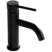 Смеситель для раковины Rea Lungo REA-B4102 без донного клапана, черный матовый