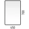 Зеркальный шкаф 45x70 см белый матовый R Corozo Монро SD-00000534 - 4
